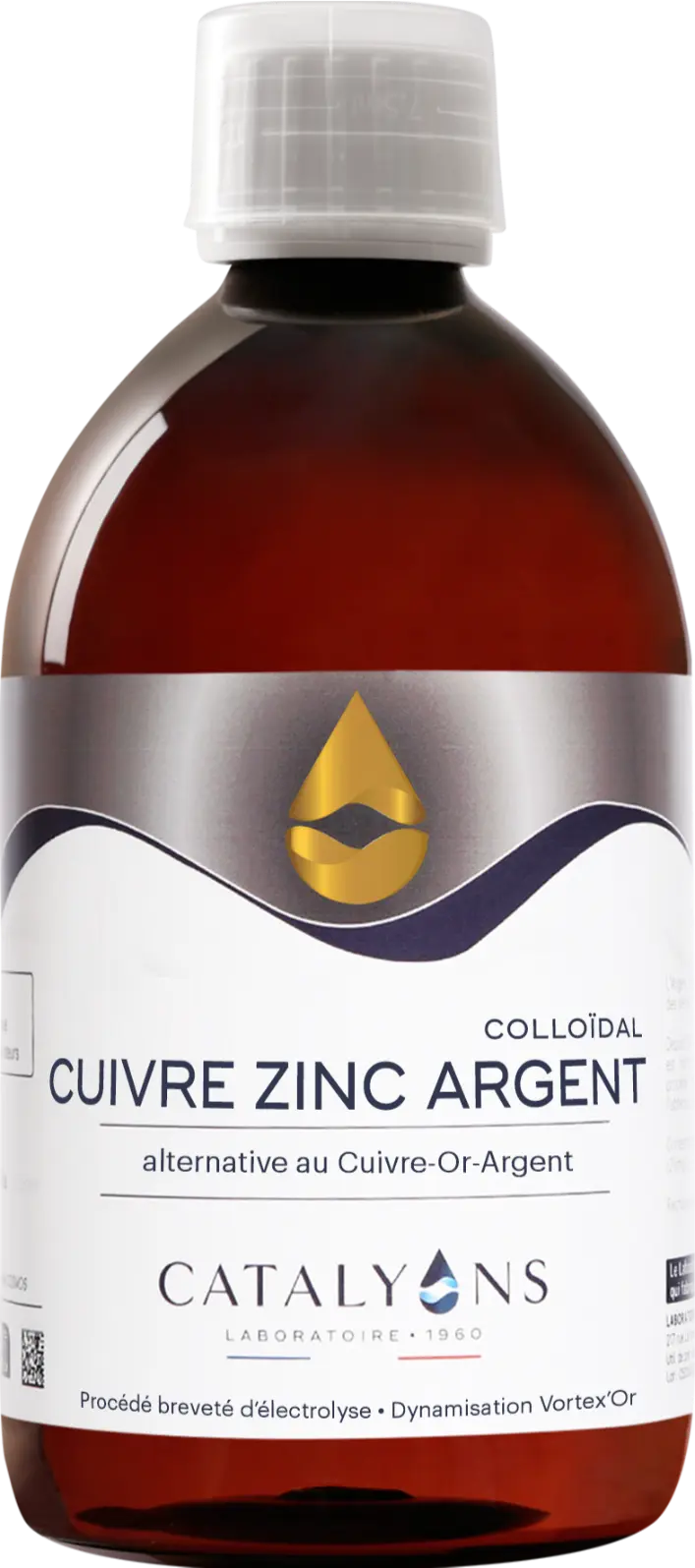 Catalyons Cuivre Zinc Argent Ionise 500 Ml