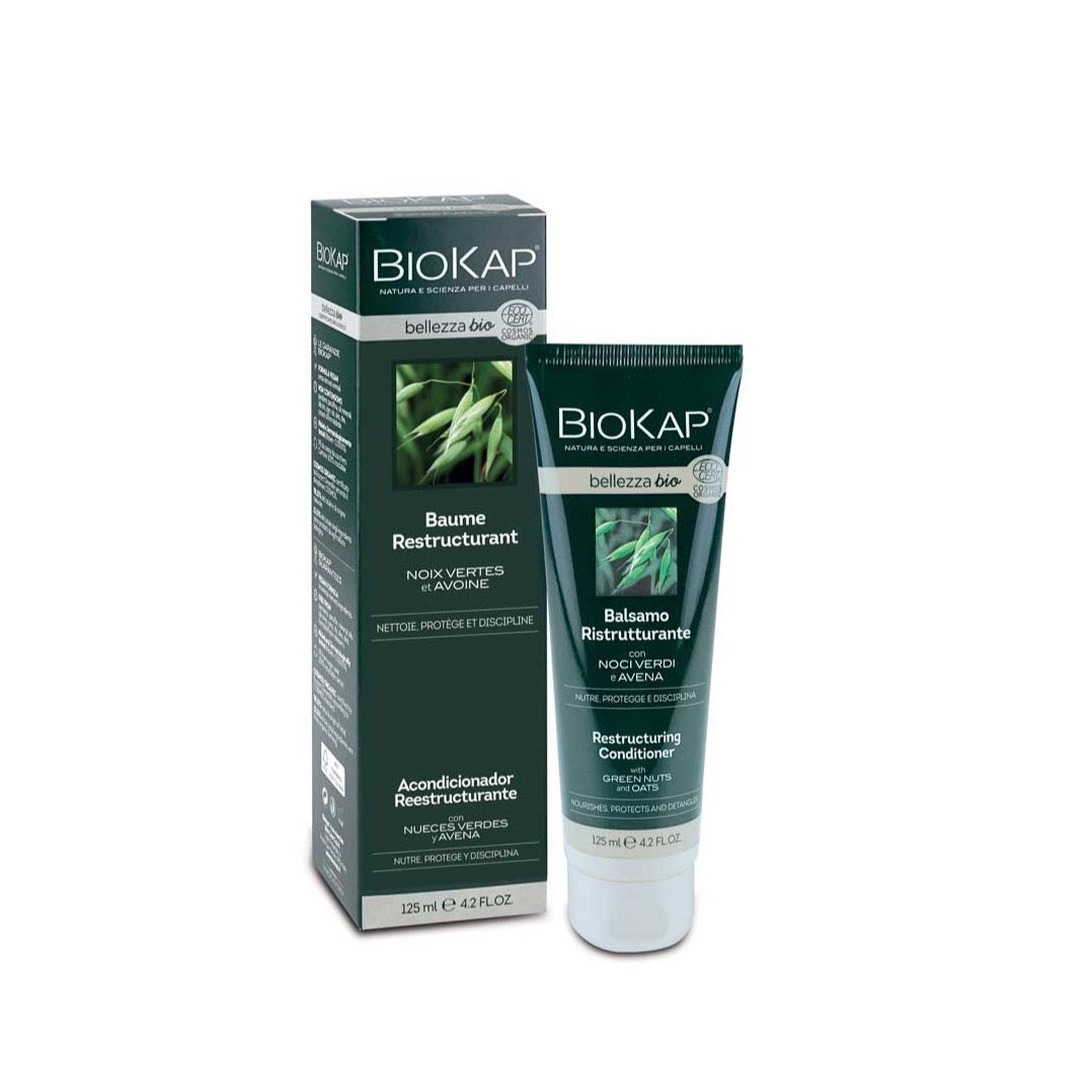 Baume restructurant Biokap Belleza cheveux indisciplinés et abîmés 125 ml