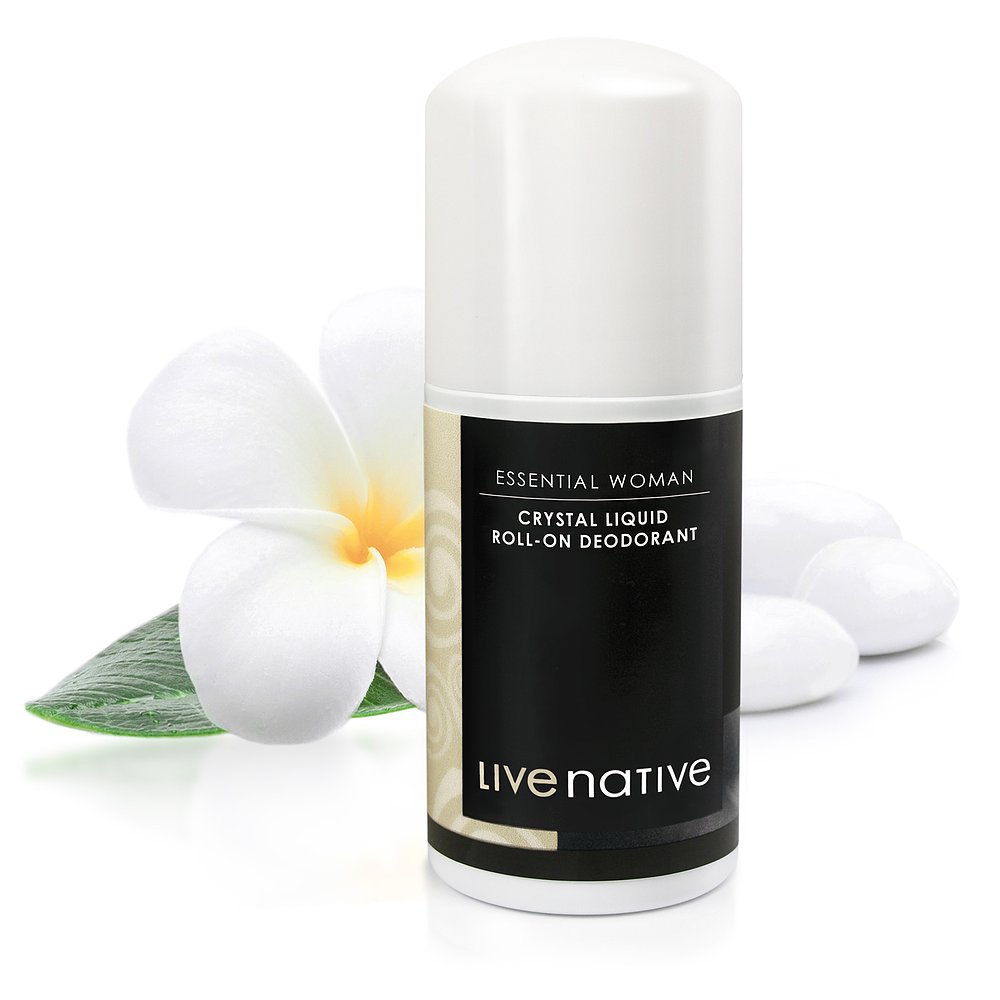 Déodorant à la rose, argent colloïdal et pierre d&