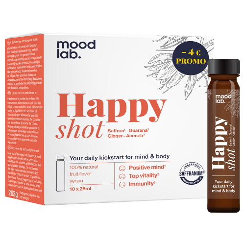 Happy Shot SAFFRANUM – ACÉROLA – GUARANA – GINGEMBRE 10x25 ml