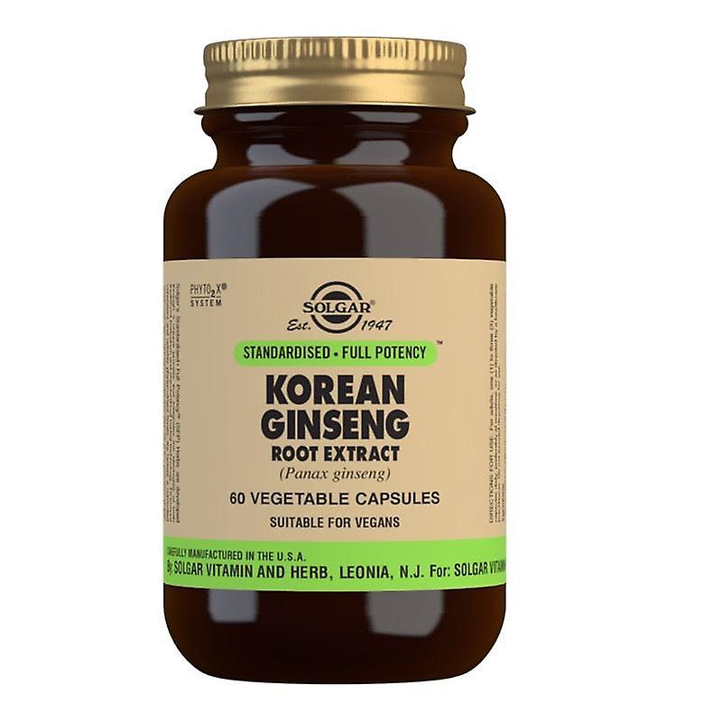 Ginseng Coréen - Extrait racine (60 capsules) - Soutient en cas de fatigue