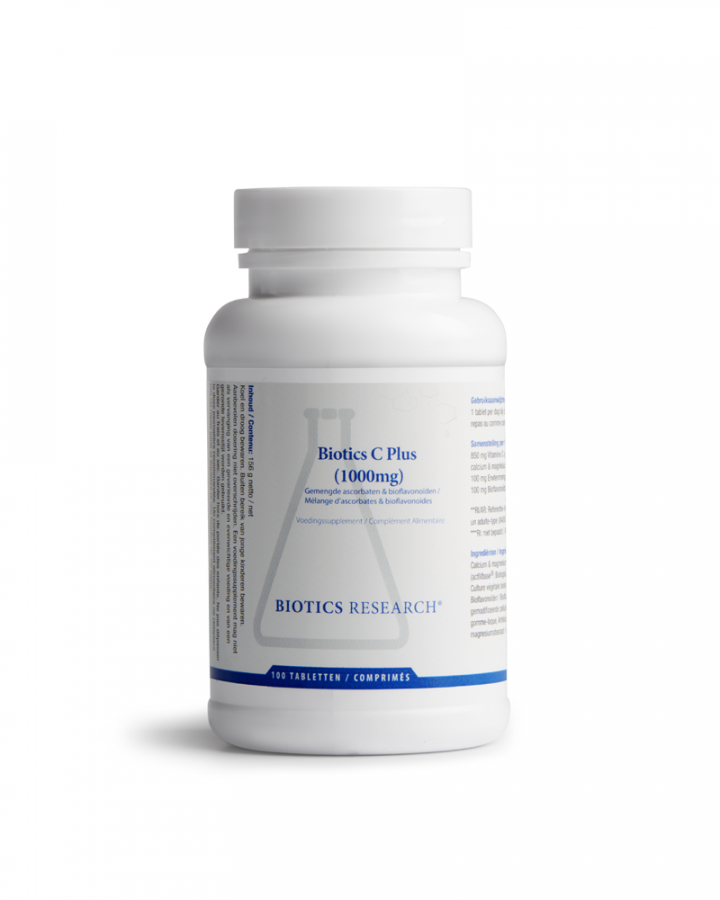 Biotics C Plus  - Vitamine C liée par des minéraux avec bioflavonoïdes 100 comp
