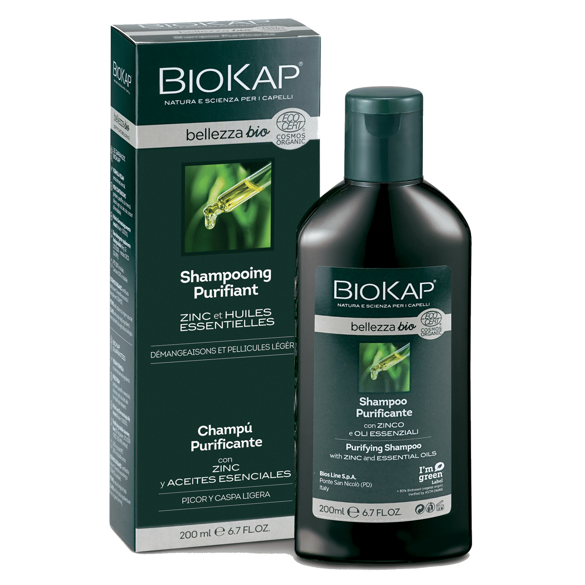 Shampoing Purifiant à base de sel de Zinc et d&