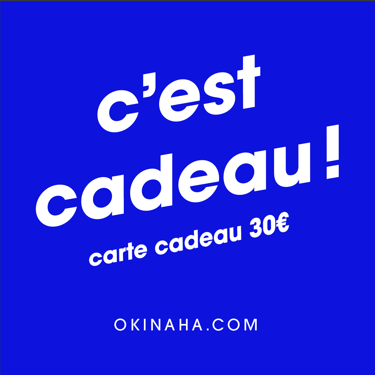 Carte cadeau 30€