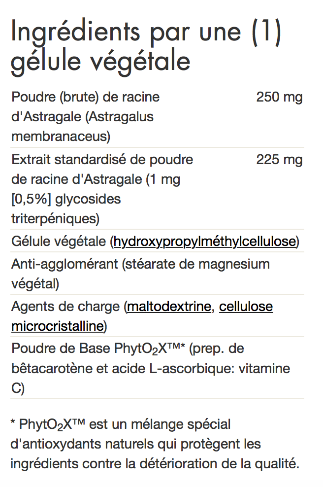 Astragalus Root extract - Immunité, burn out, stress et santé cardiovasculaire