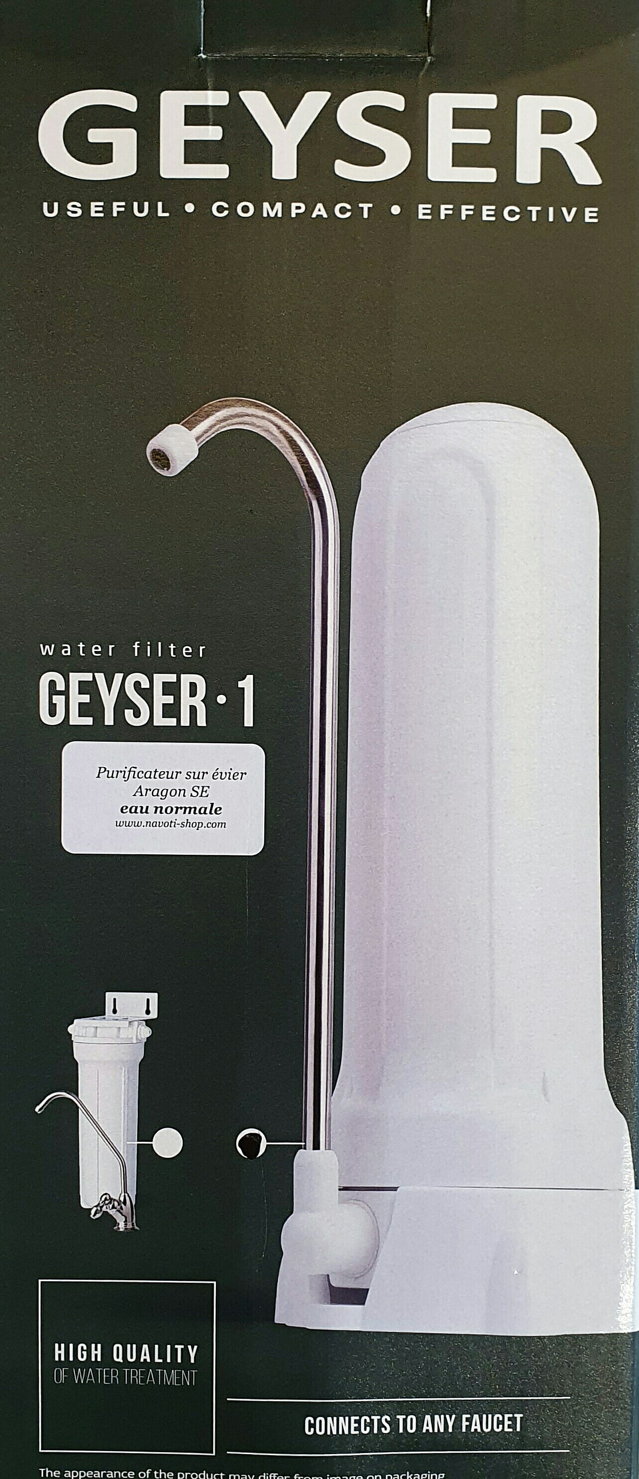 Cartouche Aragon pour filtre de robinet Geyser Euro, remplacement du filtre  Geyser Euro. : : Cuisine et maison