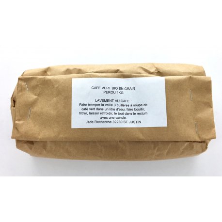 Café vert bio - Puissant processus de détoxination - 1KG - Jade Recherche