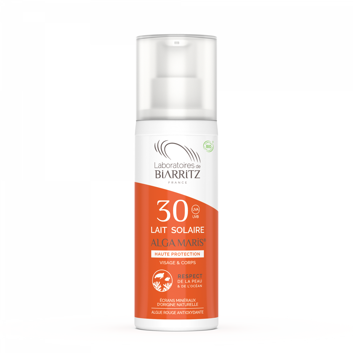 Lait solaire bio visage & Corps SPF 30+