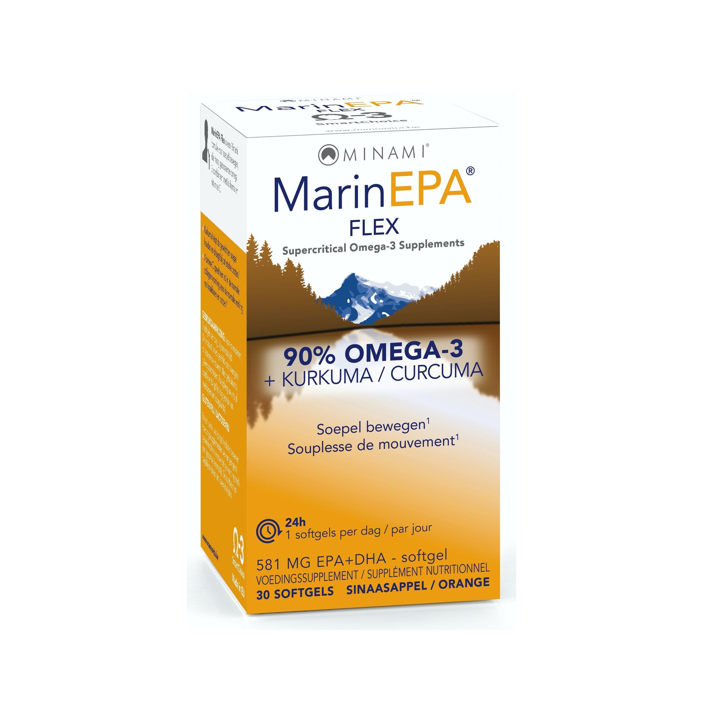 MarinEPA FLEX 90% OMÉGA 3 + CURCUMA (30 gélules)