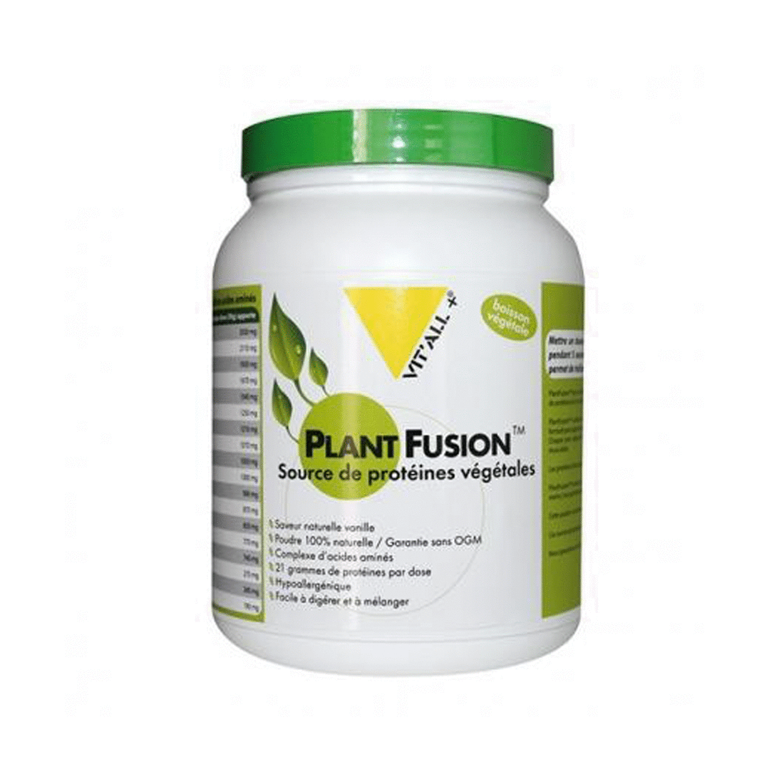 Plant fusion - Protéines végétales - Saveur Vanille (450 g)