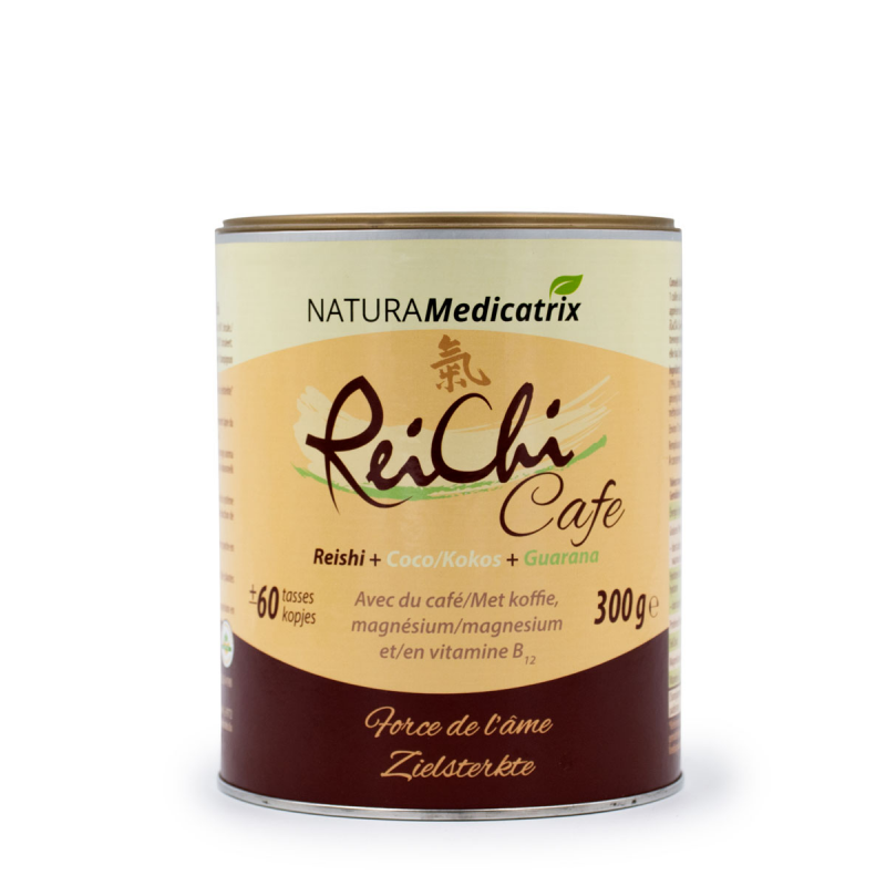 ReiChi-café (300 gr) - Boisson soluble de Reishi, Coco, Ginseng, Guarana et Espresso.