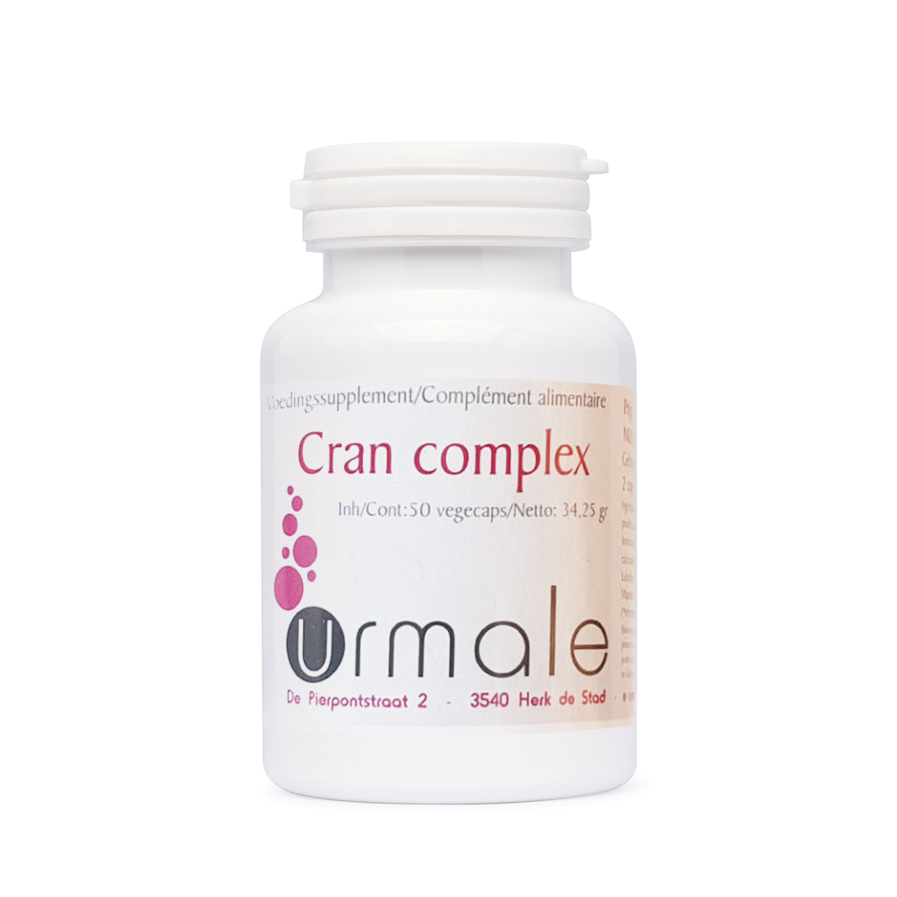 Cran Complex - Favorise un bon état des voies urinaires - 50 gélules