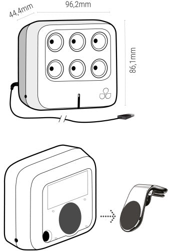 TEQOYA Ionisateur et purificateur d&