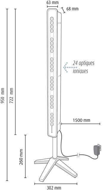TEQOYA 450 Ioniseur et purificateur d&