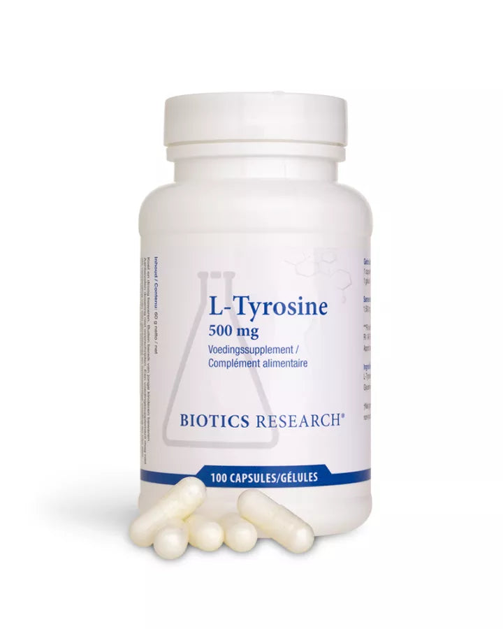 L-tyrosine biotics caps 100x500mg