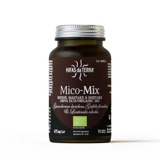 Hifas da Terra - Mico-Mix – Extrait pur biologique de Reishi, Maitake et Shiitake -70 gélules