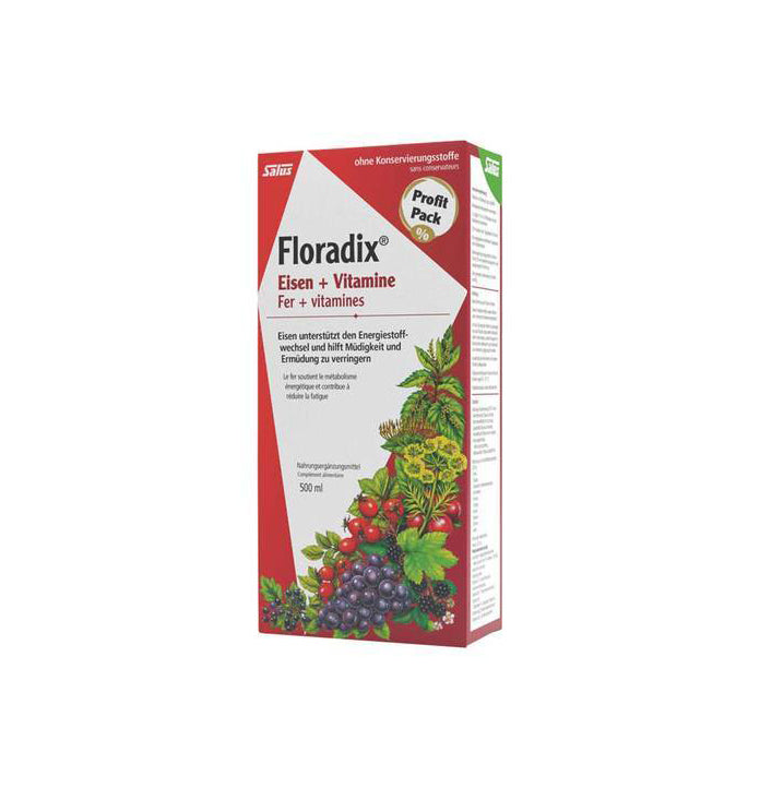 Floradix - Fer liquide + vitamines - 500 ml