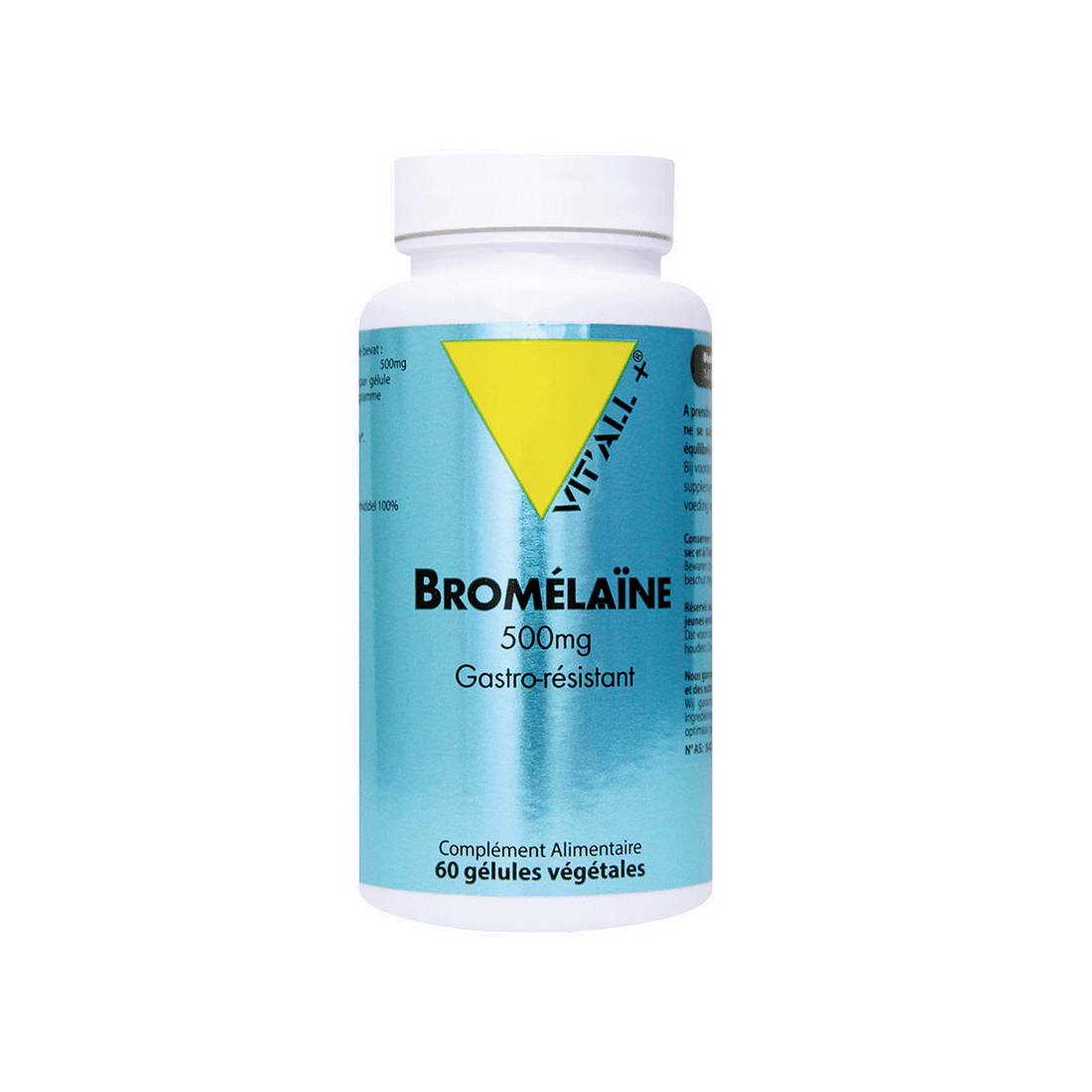 Bromelaïne 500 mg -Aide à la digestion des protéines (60 caps)