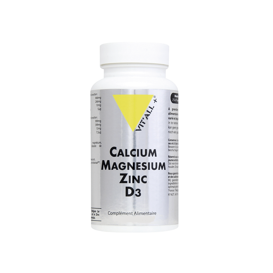 Calcium Magnésium Zinc D3 - 90 comprimés