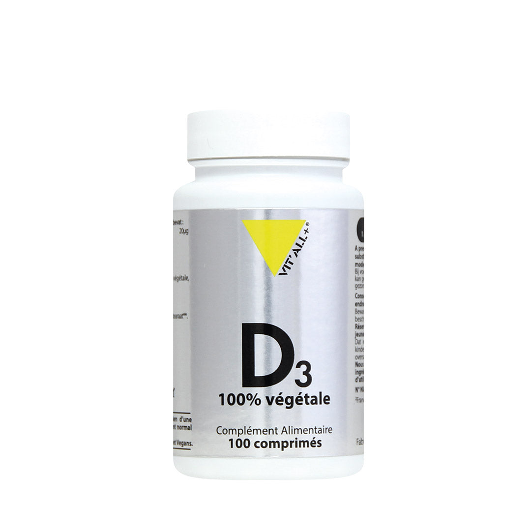 D3 - Maintien d’une ossature normale et renforce le système immunitaire.