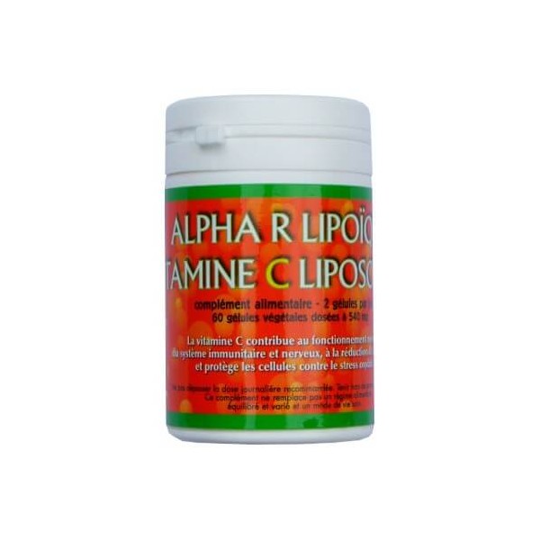 Alpha R Lipoïque Vitamine C liposomale 540 mg 60 gélules