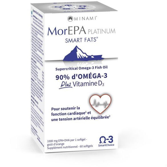 MorEPA Smart Fats Platinum + Vitamine D3 - 60 capsules