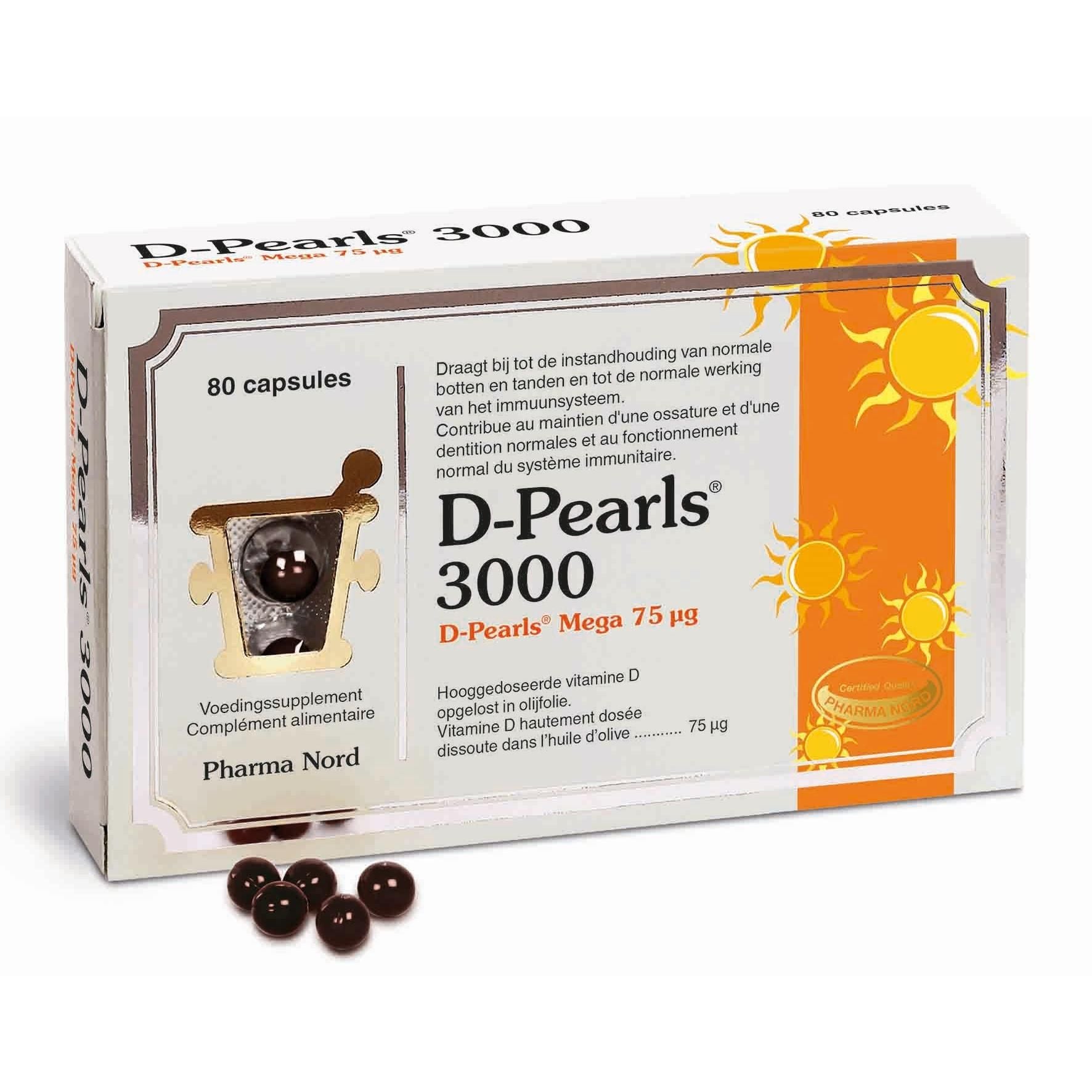 D-Pearls 3000 - Vitamine D Hautement dosée