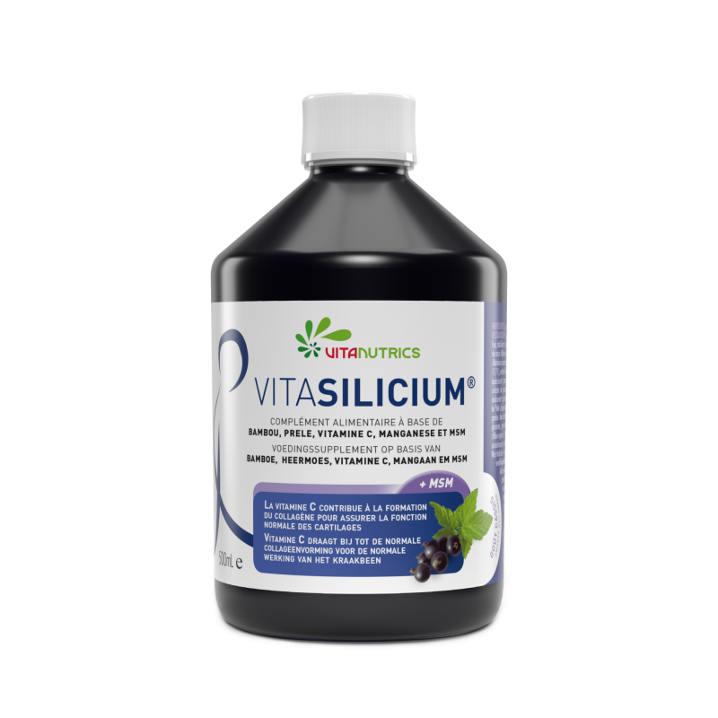 Vitasilicium - 500 ml -  Contribue à la formation du collagène pour assurer un fonctionnement des cartilages et des os.